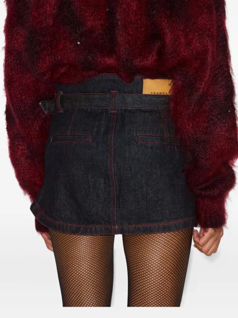 ISABEL MARANT belted wrap skirt - Blue