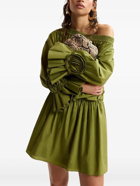 Essentiel Antwerp rosette-embellished mini dress - Green - zdjęcie produktu nr 2