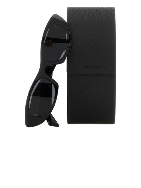 Prada Eyewear geometric-frame sunglasses - Black