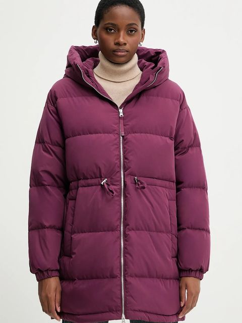 United Colors of Benetton kurtka puchowa kolor fioletowy zimowa oversize 22T6DN087 - zdjęcie produktu nr 1