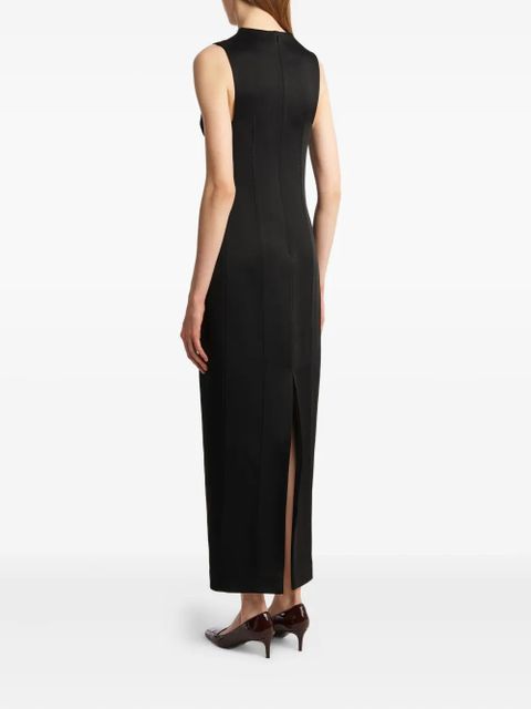 KHAITE Shoshanna bustier-shape maxi dress - Black