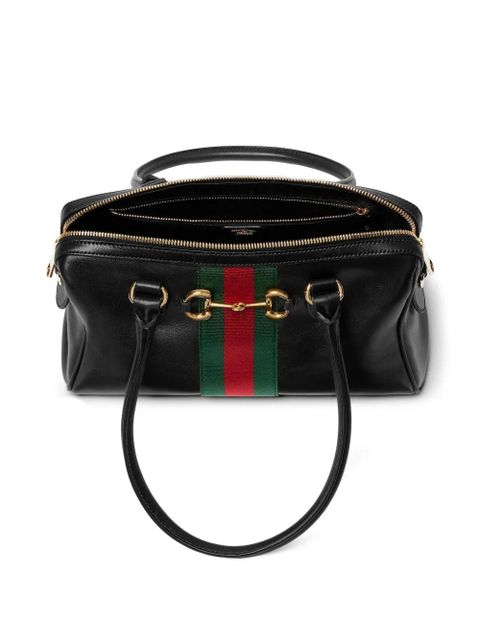 Gucci medium Borsetto leather shoulder bag - Black