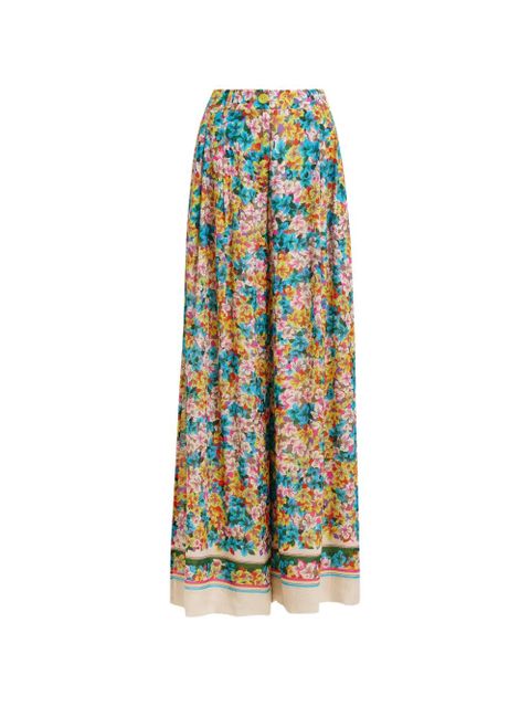 Essentiel Antwerp floral-print trousers - Blue - zdjęcie produktu nr 1