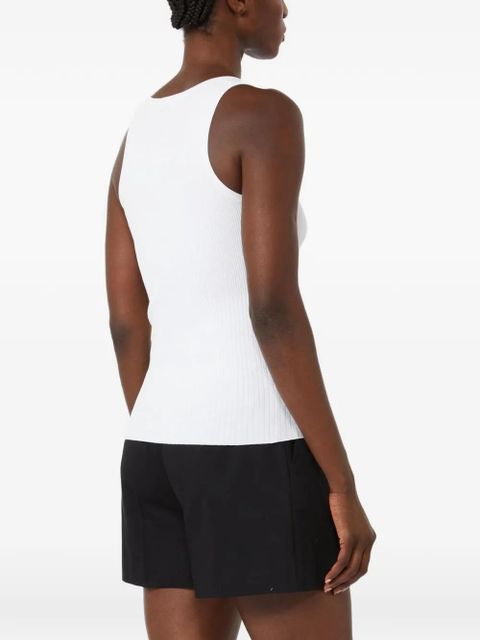 Max Mara scoop-neck tank top - White