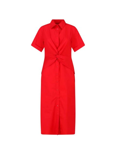 Lauren Ralph Lauren knot shirt dress - Red - zdjęcie produktu nr 1