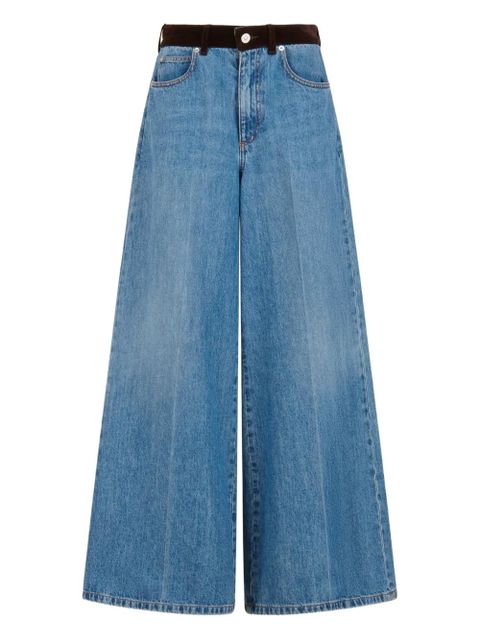 Marni tulip-patch jeans - Blue - zdjęcie produktu nr 1