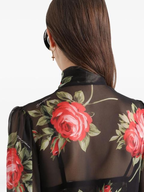Dolce & Gabbana floral blouse - Black