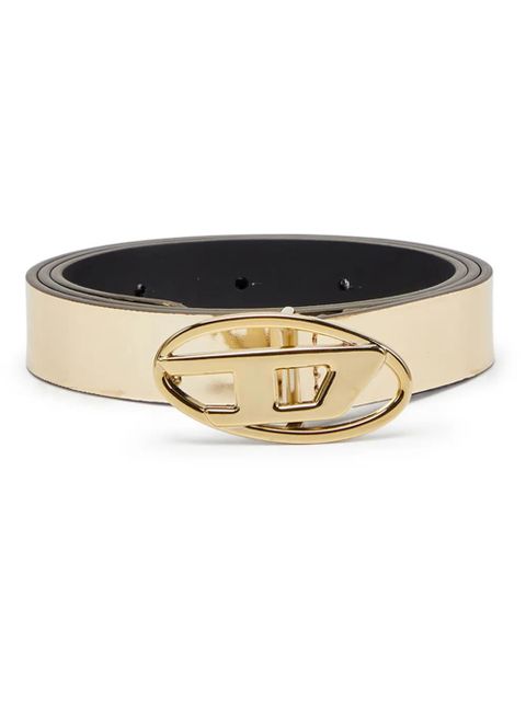Diesel B-1DR leather belt - Gold - zdjęcie produktu nr 1