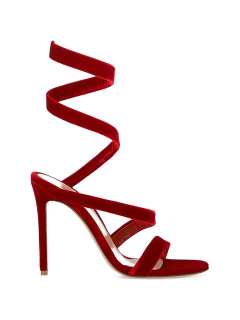 Gianvito Rossi Opera spiral-strap sandals - Red - zdjęcie produktu nr 1