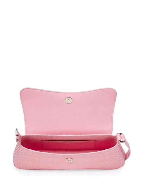 Balenciaga XX Flap crocodile embossed leather shoulder bag - Pink