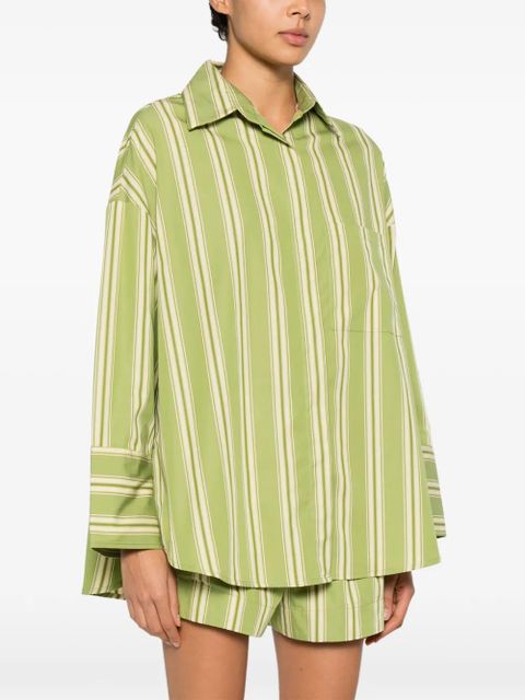 Faithfull the Brand Clemente striped pattern shirt - Green
