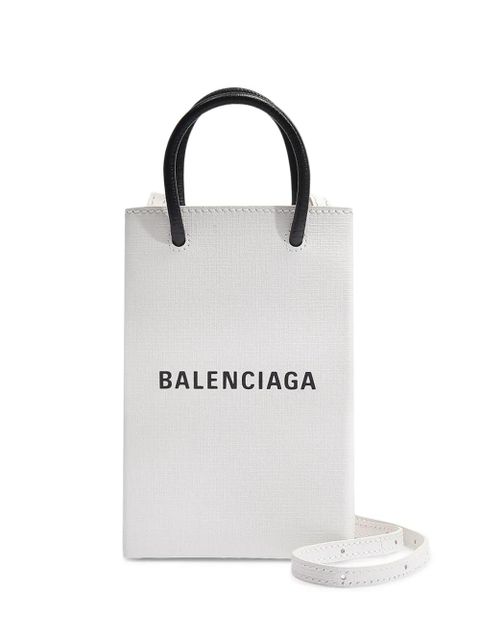 Balenciaga logo-print tote bag - White - zdjęcie produktu nr 1