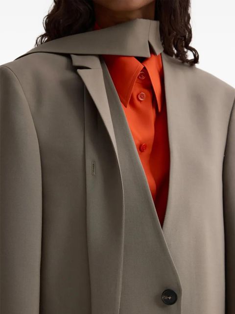 Róhe Deconstructed belted blazer - Brown