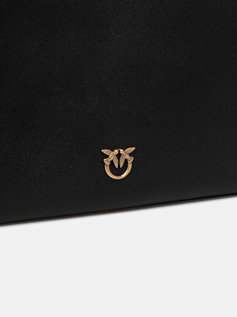 Pinko torebka skórzana kolor czarny 105161 A0QO