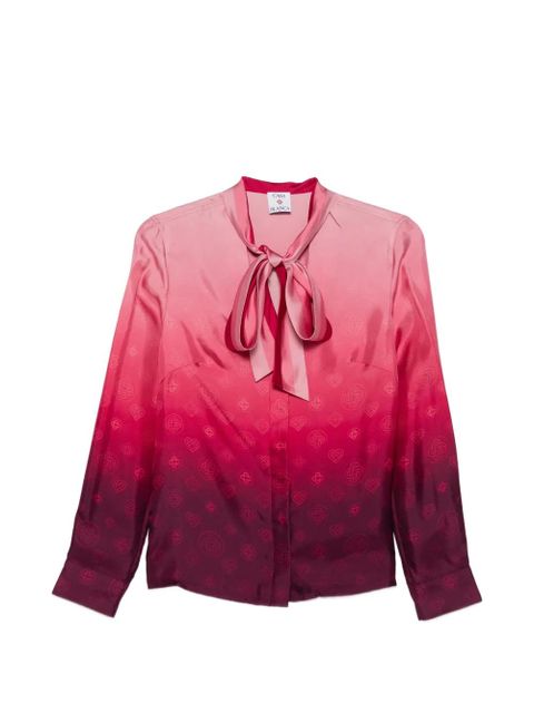 Casablanca gradient bow shirt - Pink - zdjęcie produktu nr 1