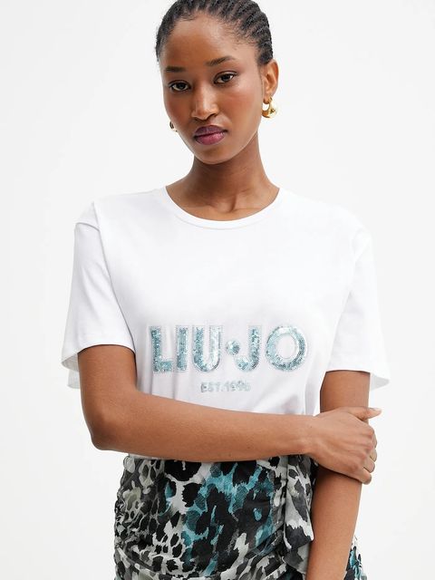 Liu Jo t-shirt bawełniany - zdjęcie produktu nr 2