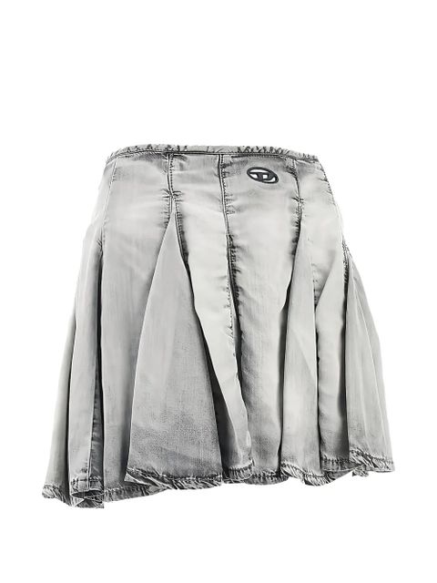 Diesel logo-detail pleated mini skirt - Grey - zdjęcie produktu nr 2