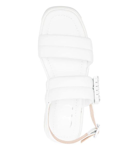 Casadei 40mm crystal-embellished sandals - White