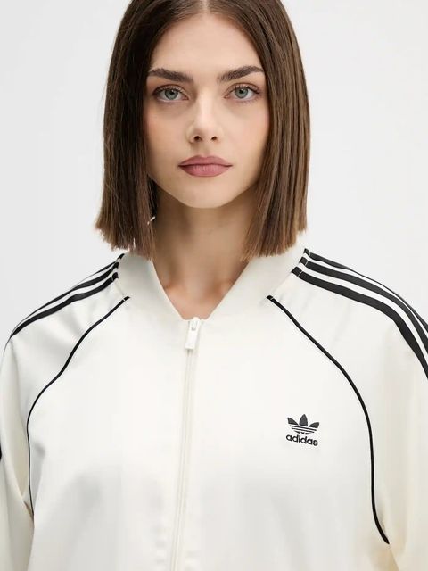 adidas Originals bluza Sst Satin Tt damska kolor beżowy z aplikacją KH1567 - zdjęcie produktu nr 2