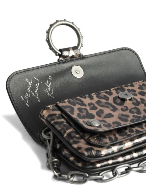 Zadig&Voltaire Kate leopard-print clutch - Brown