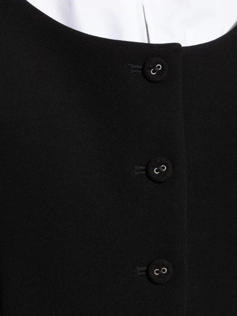 Jacquemus button-fastening balloon-sleeve jacket - Black
