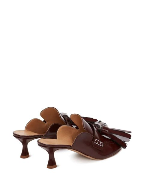 JW Anderson tassel-detail leather mules - Red