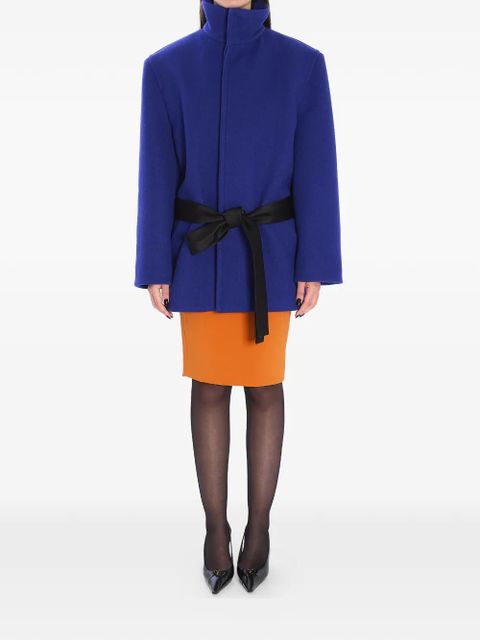Saint Laurent belted coat - Blue - zdjęcie produktu nr 1