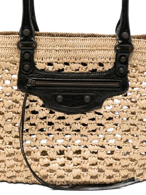 Balenciaga medium Le City basket tote bag - Neutrals