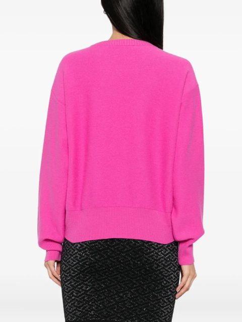 Versace logo-knit jumper - Pink