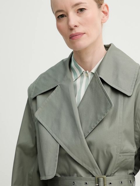 MUNTHE płaszcz SOFUA damski kolor szary przejściowy 251152125103