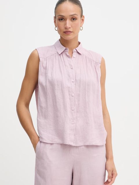 United Colors of Benetton koszula damska lniana - zdjęcie produktu nr 1