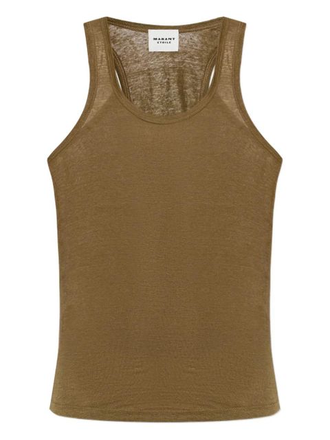 MARANT ÉTOILE Thea crew neck tank top - Green - zdjęcie produktu nr 1