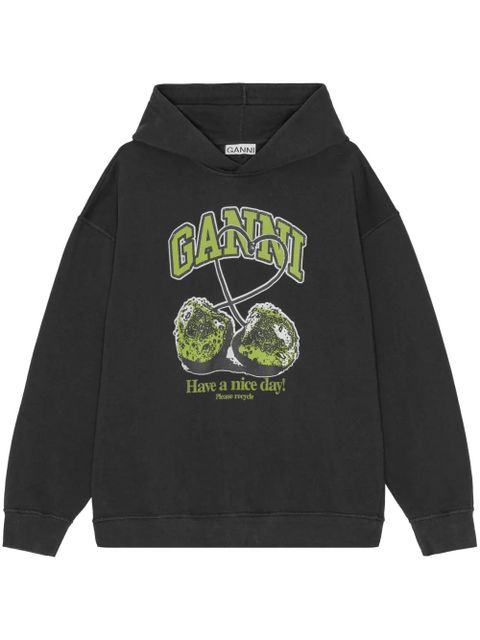 GANNI printed hoodie - Black - zdjęcie produktu nr 1