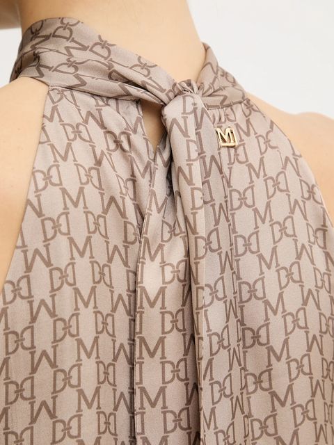 Marciano by Guess bluzka ELISA damska kolor brązowy wzorzysta 5BGH19 7298A