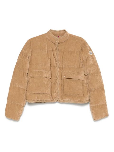 Moncler logo-patch jacket - Brown - zdjęcie produktu nr 1