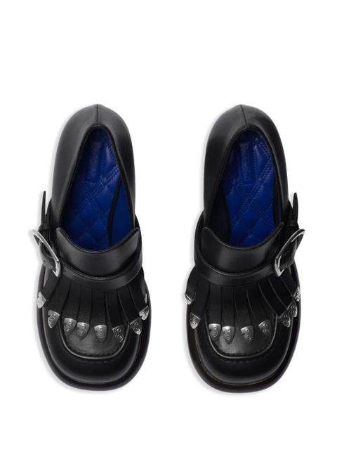 Burberry 95mm wedge fringed pumps - Black