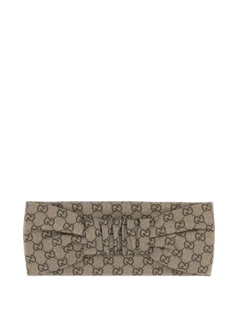 Gucci printed silk twill headband - Neutrals - zdjęcie produktu nr 2
