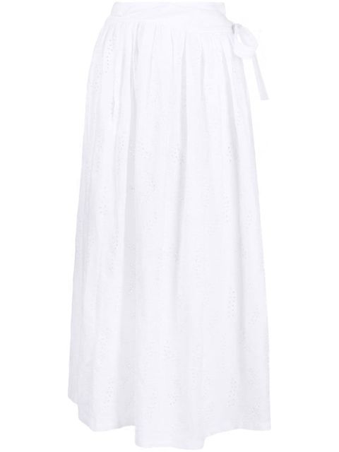 Chloé x ERES Paloma broderie-anglaise skirt - White
