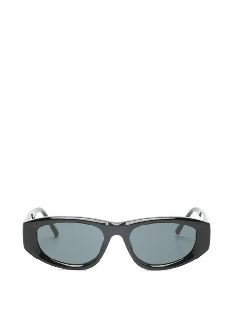 The Attico x Linda Farrow Maya oval-frame sunglasses - Black - zdjęcie produktu nr 1