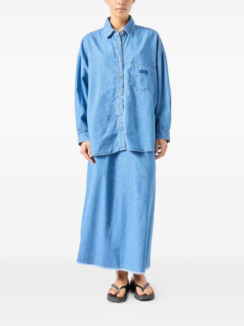 American Vintage Izeway long-sleeve pocket shirt - Blue - zdjęcie produktu nr 2