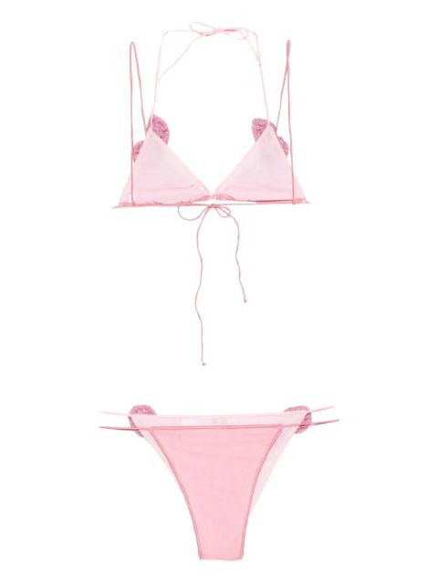 Oséree mesh two-piece bikini - Pink - zdjęcie produktu nr 2