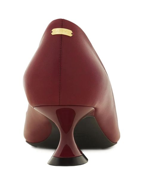 Lanvin sculpted-heel pumps - Red