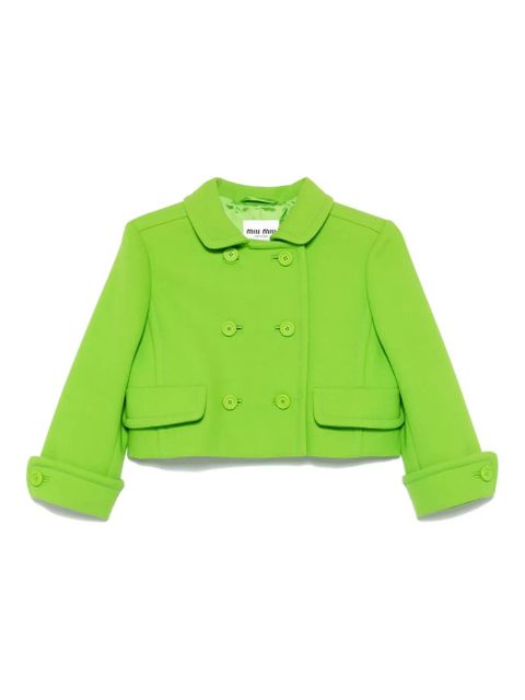 Miu Miu Natté jacket - Green - zdjęcie produktu nr 1