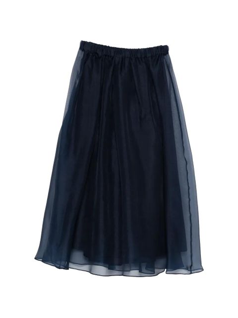 Weekend Max Mara elasticated-waist midi skirt - Blue - zdjęcie produktu nr 1