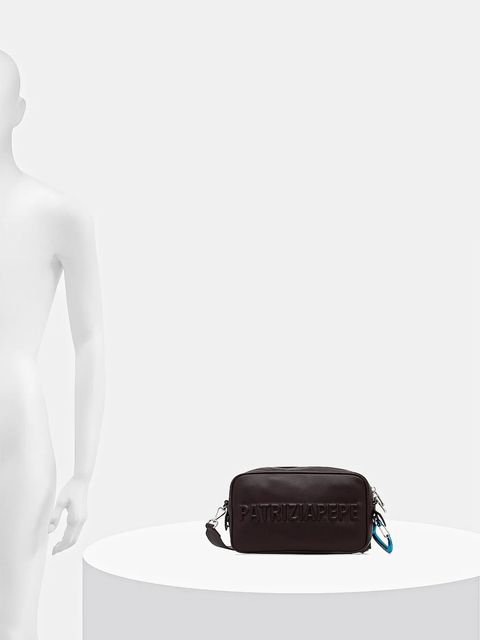 Patrizia Pepe torebka skórzana kolor brązowy 8B0254 L113