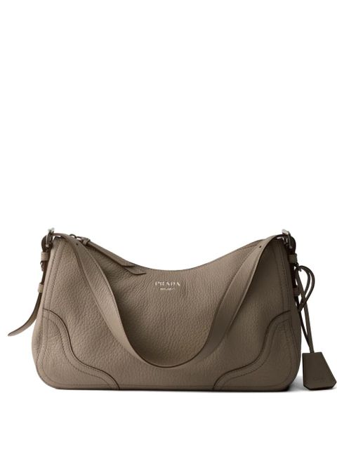 Prada Aimèe large leather shoulder bag - Grey - zdjęcie produktu nr 1