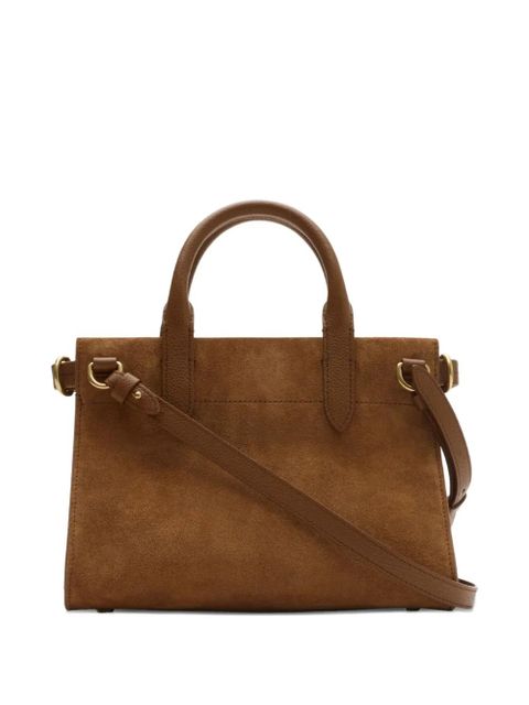 Burberry mini Cotswolds check-engraved tote bag - Brown - zdjęcie produktu nr 2