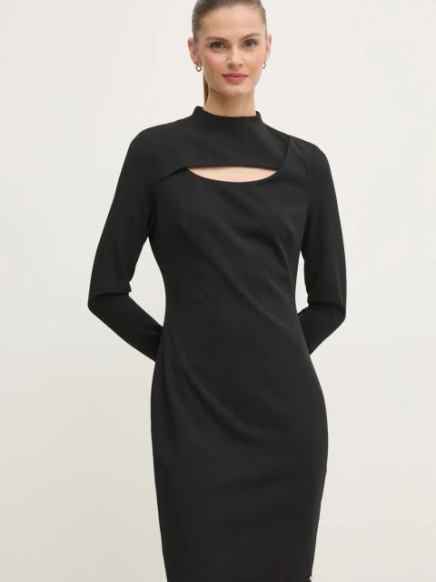 Calvin Klein sukienka kolor czarny mini prosta K20K207894