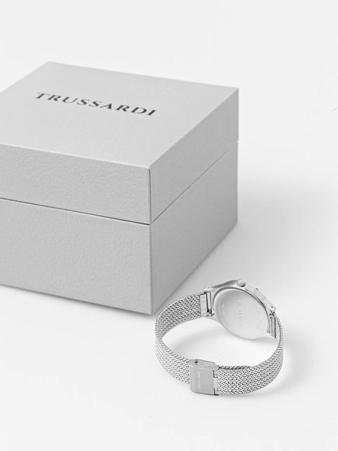 Trussardi zegarek T-STAR damski kolor srebrny R2453152515