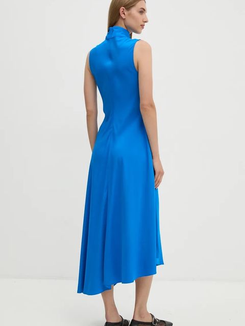 2NDDAY sukienka Albarra kolor niebieski midi rozkloszowana 2245126280 - zdjęcie produktu nr 2